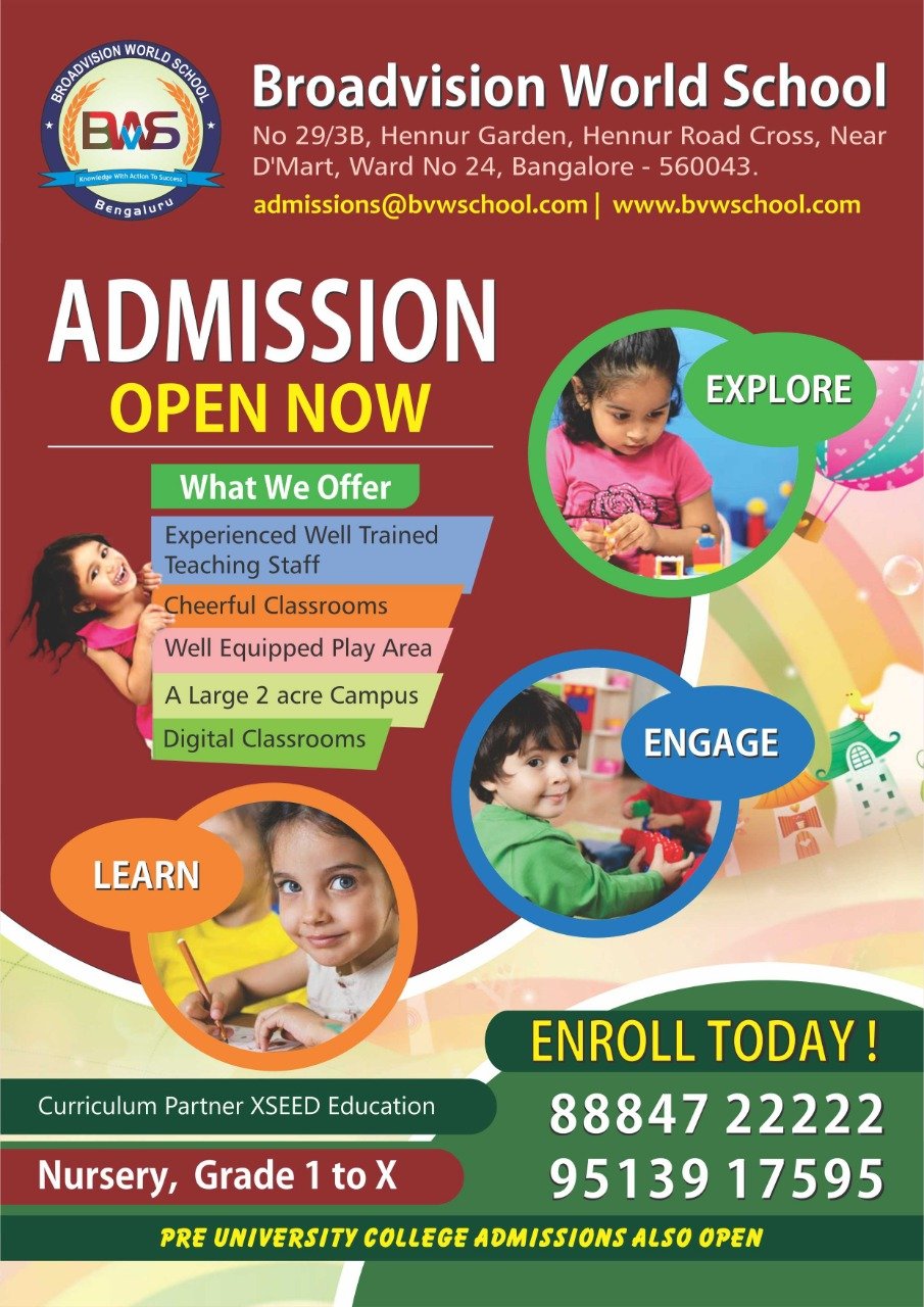 Broadvision World School - Hennur Main Road
